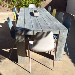 Article Washed Acacia Dining Table