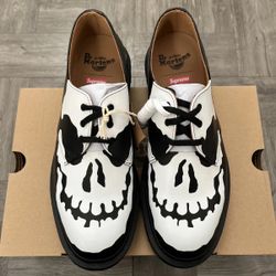 Supreme Dr Martens Black & White Skull Size 11