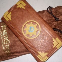 Hearthstone Blizzard Heroes Of Warcraft Brown Clutch Wallet Cosplay NEW