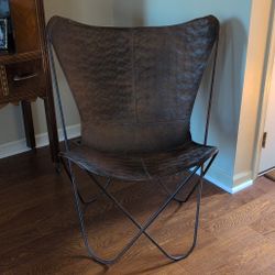 Bronze Metal Butterfly Chair