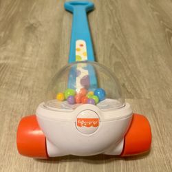 Fisher Price Baby And Toddler Corn Popper Blue Push-along Toy