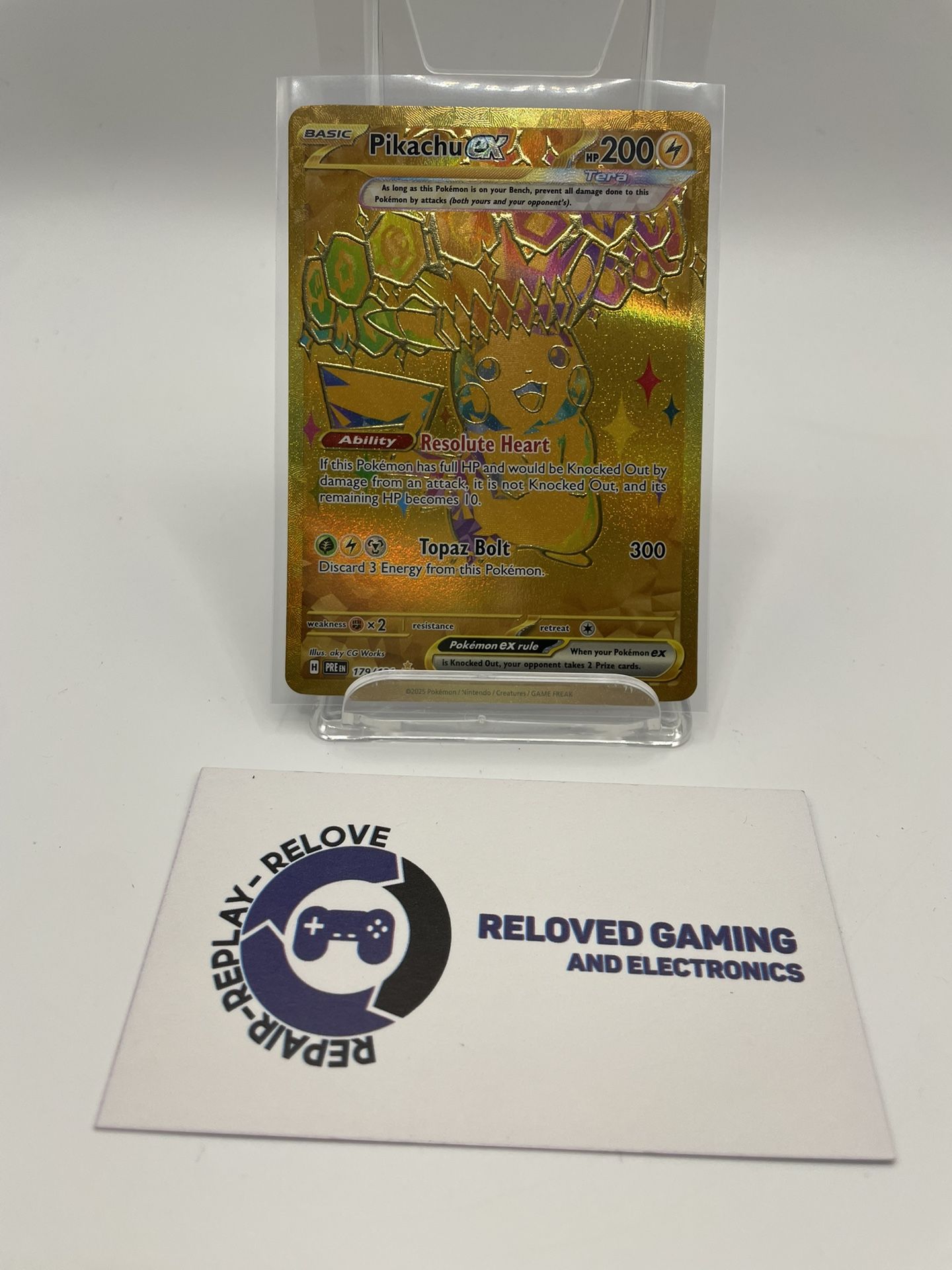 Gold Pikachu EX (179/131) - Mint Condition - For Sale Or Trade 