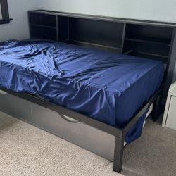 Twin Trundle Bed With Trundle Mattress