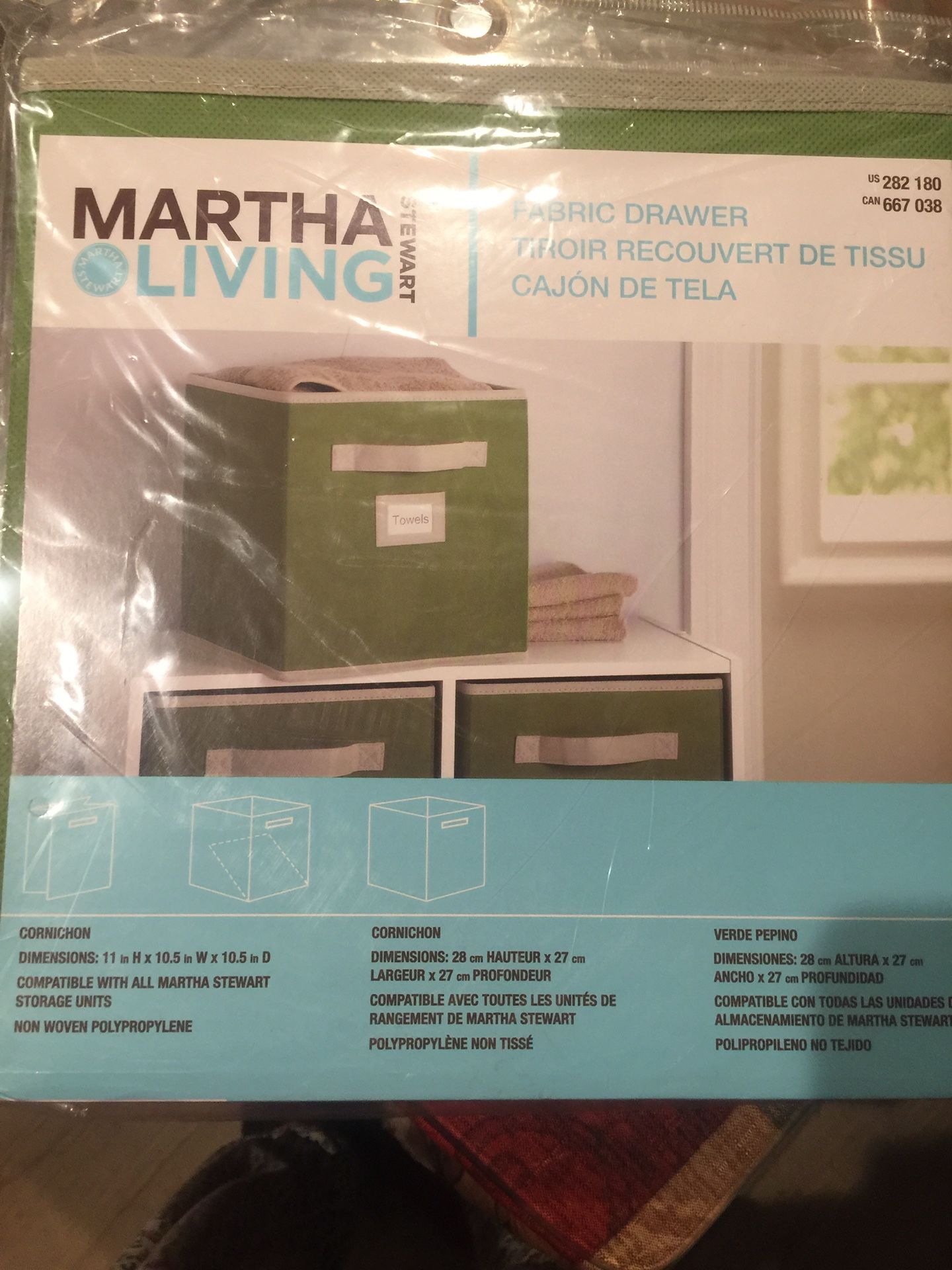 Martha Stewart fabric drawer