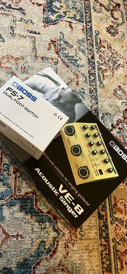 Brand New BOSS pedal and Dual Foot Switch