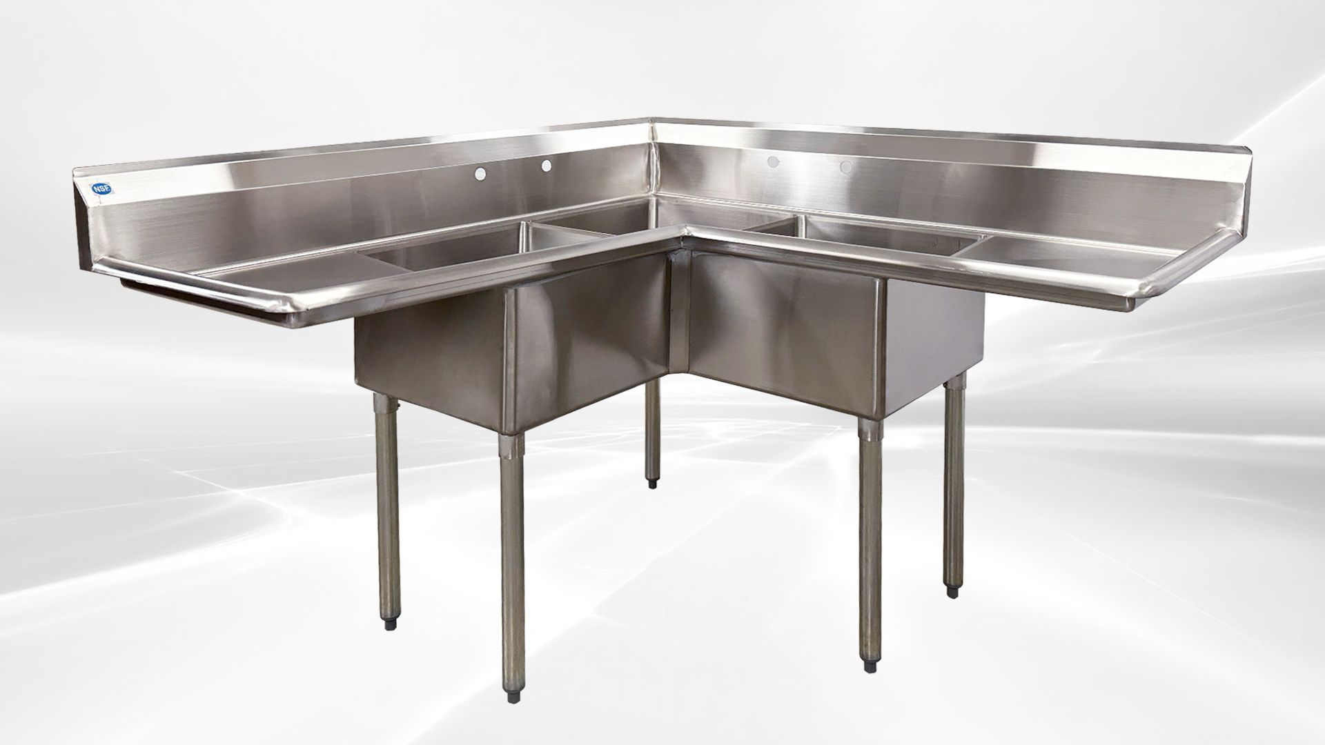 NSF Corner Sink 3 Compartment C3T181812-18LRC