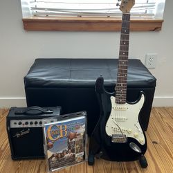 Jay Turser 300 TSB Guitar W/Case, Amp, Stand