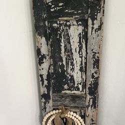 Old Shutter Decoration Black 