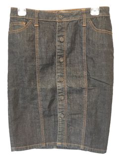 Navy blue denim skirt size 4