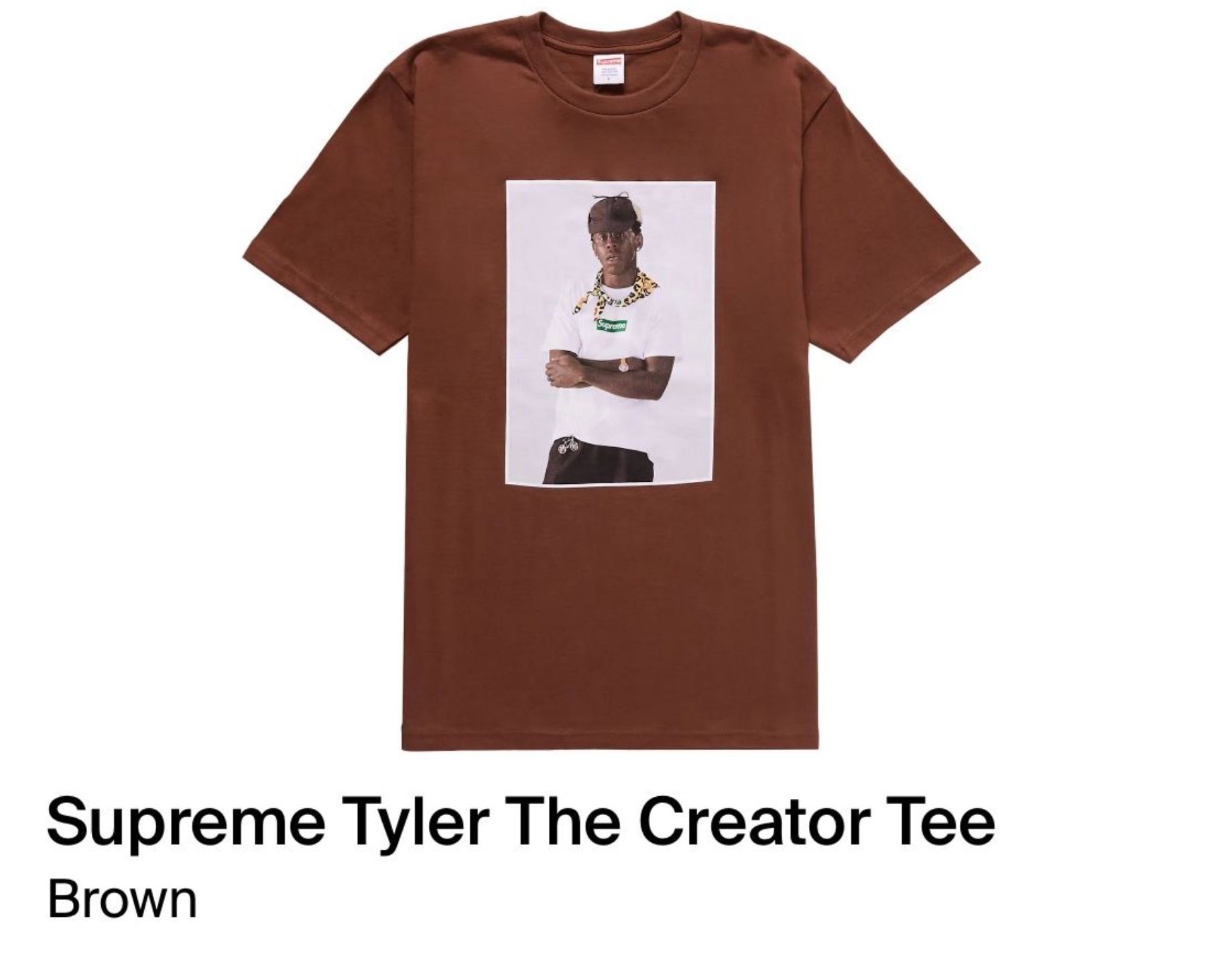 Supreme Tyler The Creator Tee Large Brown DS