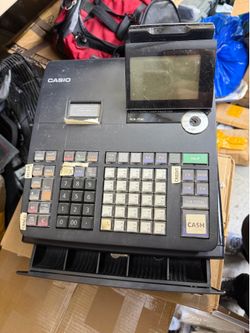 Casio PCR-T500 Electronic Cash Register with Cash Drawer & Keys