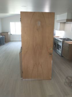 36x79 solid wood front door slab