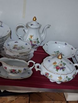 Mitterteich Bavaria Porcelain china set for 12 people