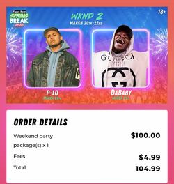 Must sell by 03/19. 1 admission to papas & beer spring break event