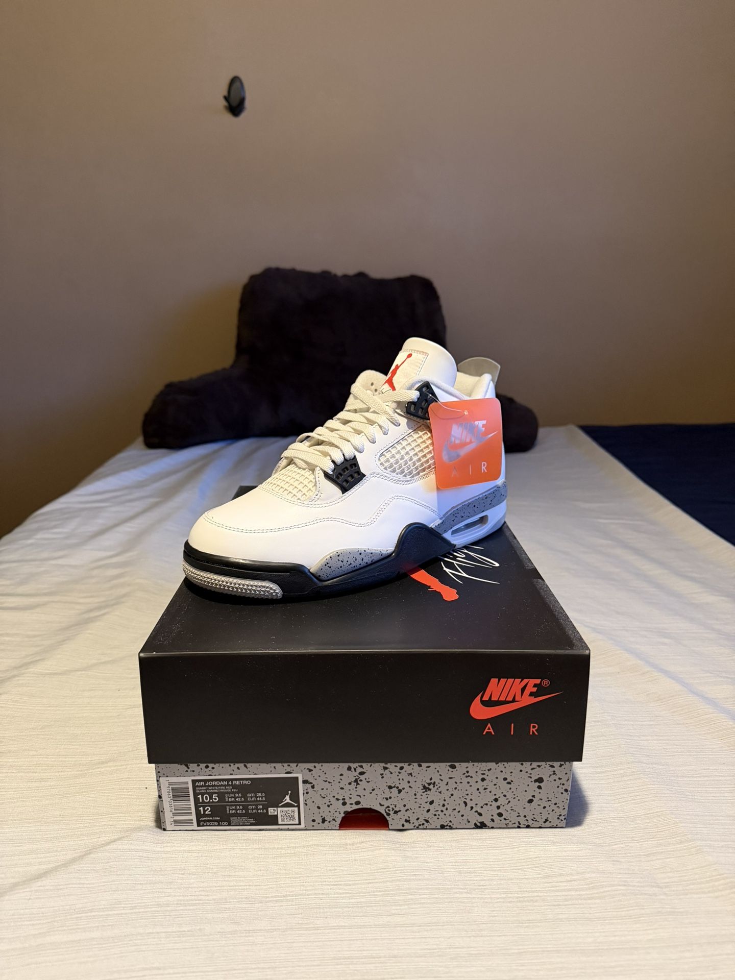 Jordan 4 White Cement Sz 10.5,13