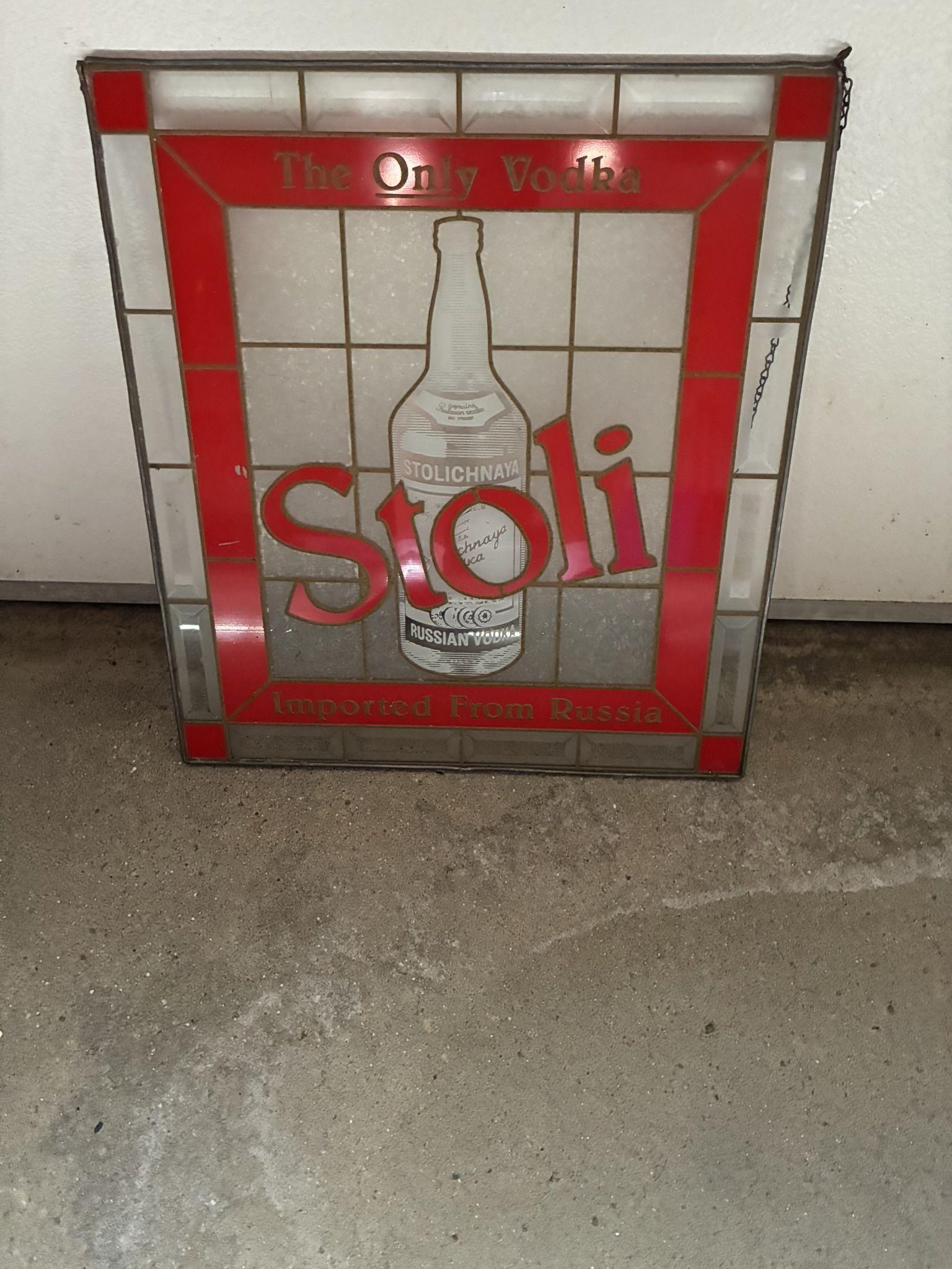 Stoli Stained Glass Sign
