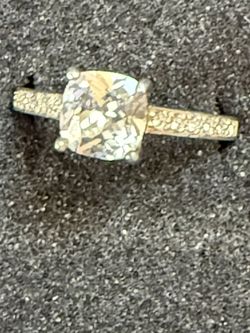 Sterling Ring With Beautiful CZ Stone