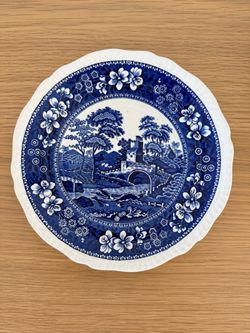 Vintage Spode Blue and White Salad Tower Plate
