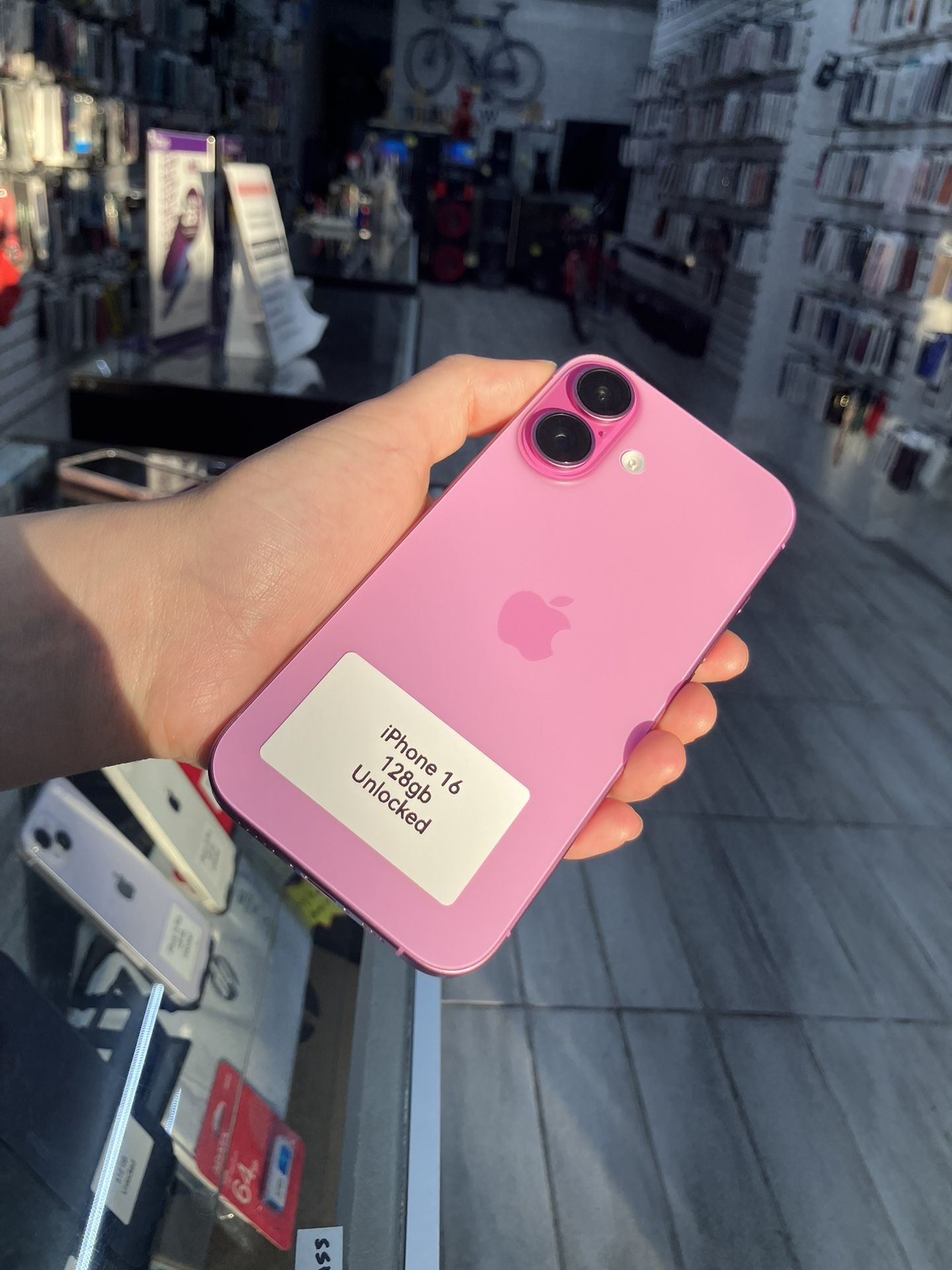 Pink iPhone 16 Unlocked. Cash Or $10 Down W Approval