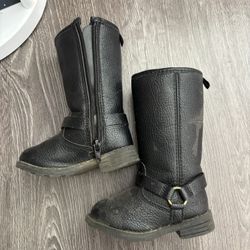 Baby Girl Black Boots