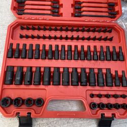 NEW 107PCS Master Torx, Hex & E-Torx Bit Socket Set | SAE/Metric | $39