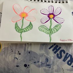 Flower Pen Drawing 