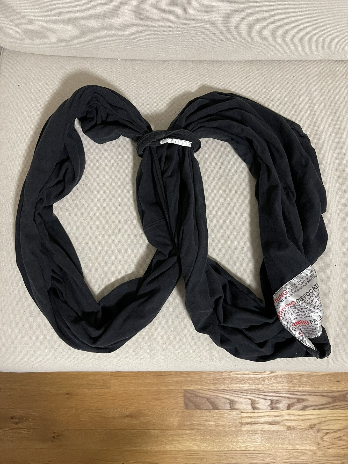 Baby k'tan Original Baby Wrap Carrier Black Pre Wrapped, Slip-On, 5in1, Size XS
