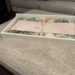 White Changing Table Topper