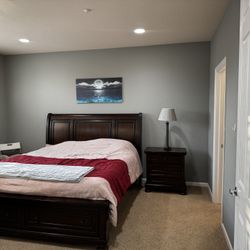 Bed -New With Side Table 