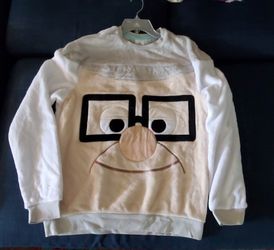 NEW Disney Pixar UP Carl Fredrickson Soft Fleece Crewneck Sweatshirt Small