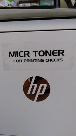 Printer New Hp laser check printing printer with magnetic toner