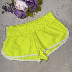 Xhilaration Neon Yellow Women's Athletic Shorts