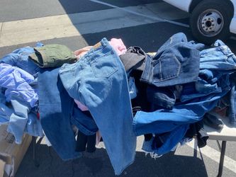 Mixed Lot of Jeans and Clothing