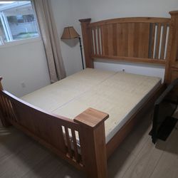 Cal King Bed Frame + Box Springs