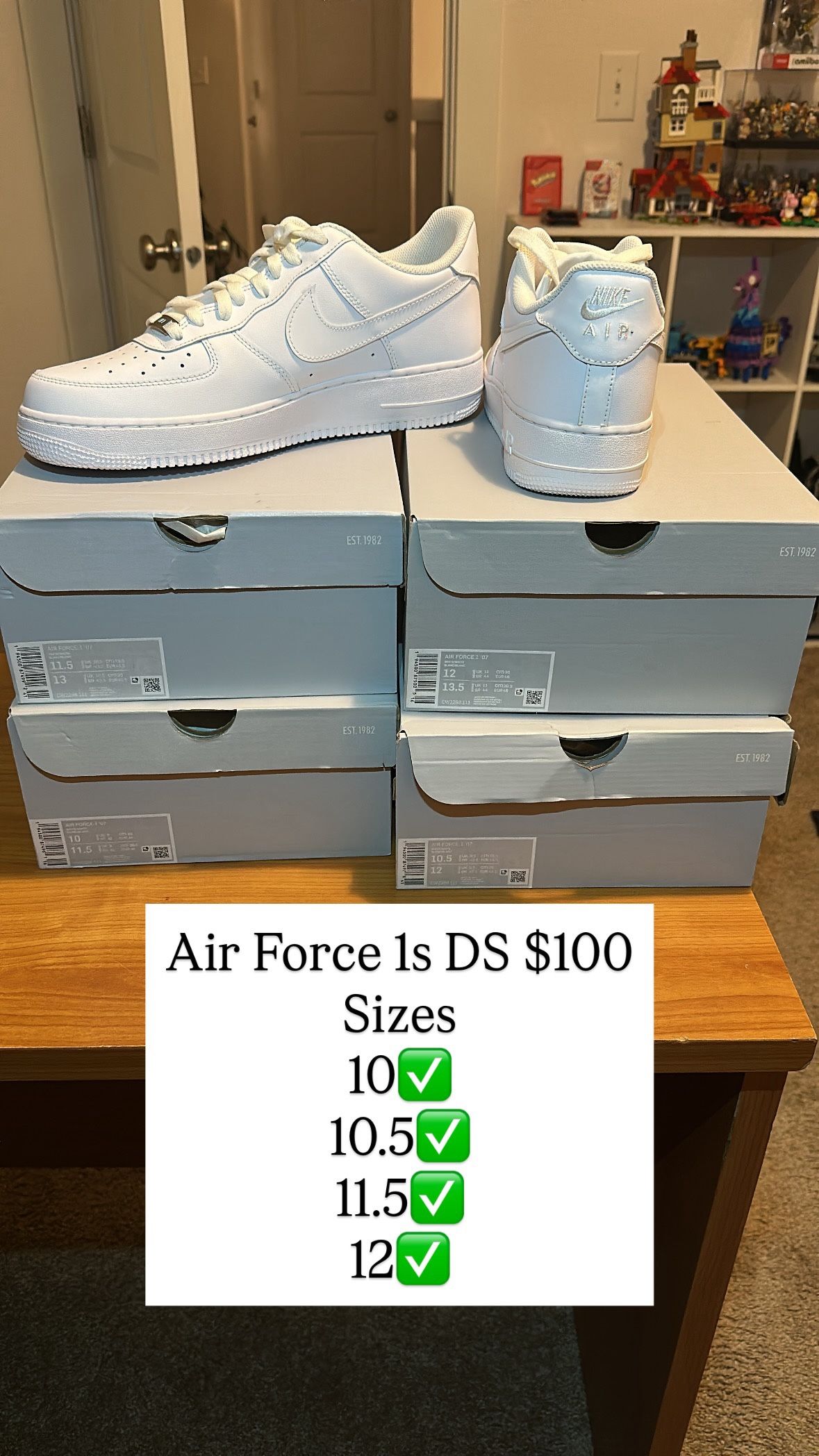 Nike Air Force 1s brand new. NO TRADES 