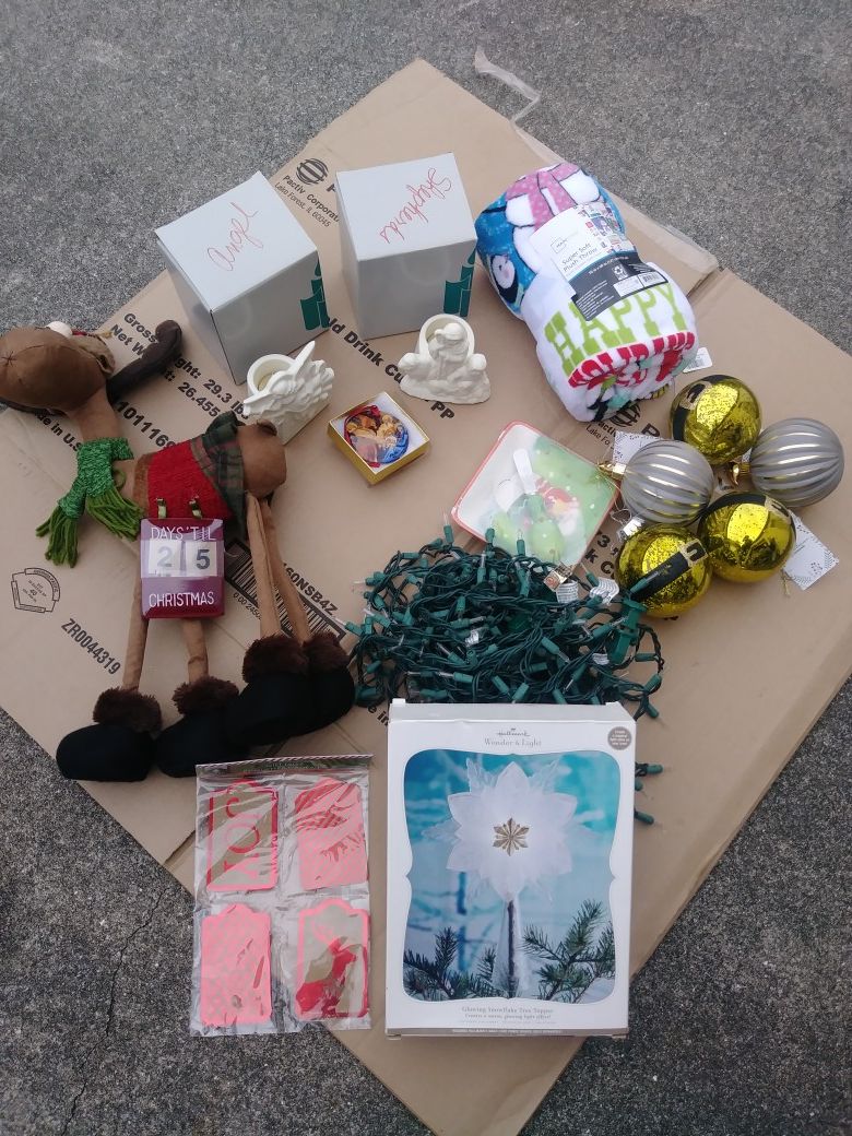 Lot of New Christmas decor items