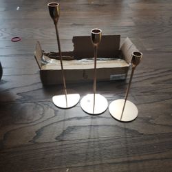 Rose Gold Candle Holders