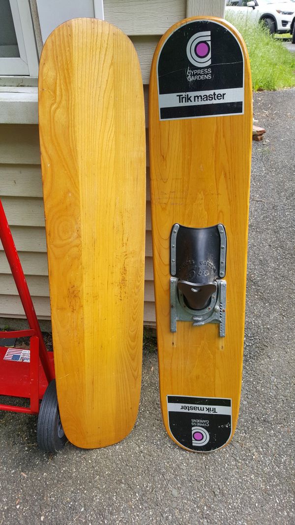Cypress Gardens Trick Master Water Skis Wood Vintage For Sale In