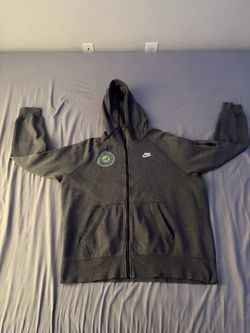 Nike custom DTC loss prevention dark grey zip up jacket