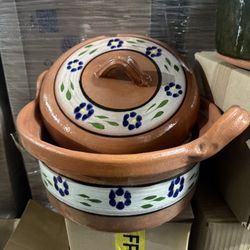 Olla De Barro Con Tapa