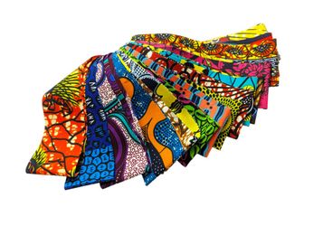 JELLY ROLL 24 Strips 2.5" African Ankara Wax Print No Duplicates 100% Cotton Quilting Patchwork