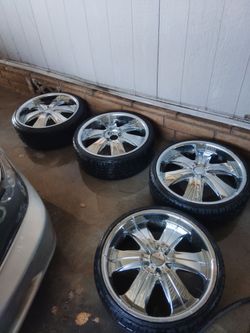 20-in velocity rims and low profile tires