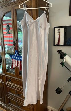 New with Tags Wild Fable Silver/Light Grey Long Spaghetti Strap Slip Dress - Medium