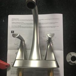 Delta Pierce 4 in. Centerset 2-Handle Bathroom Faucet in SpotShield Brushed Nickel