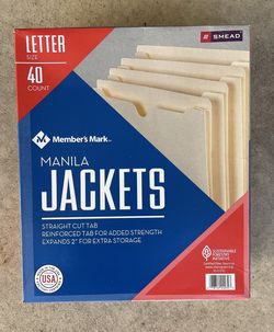Manila Jacket Folders