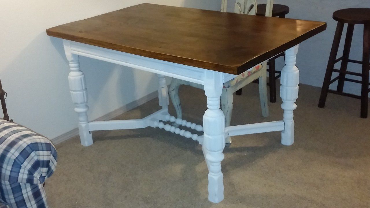 Antique Farmhouse Hellrung and Grim Table Or Desk
