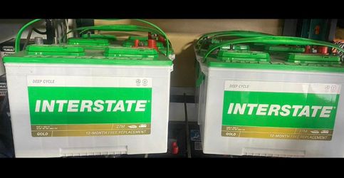 New battery of the Interstate brand, 1 year warranty