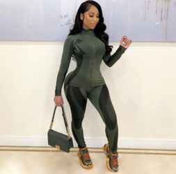Green Two Piece Set