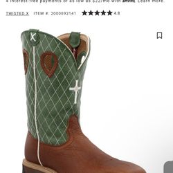 Twisted X Steel Toe Boots Brand New 