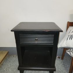 Black End Table / Nightstand
